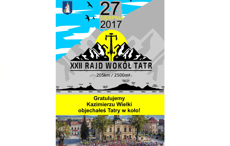 Pamiątkowy dyplom z XXII Rajdu wokół Tatr 2017