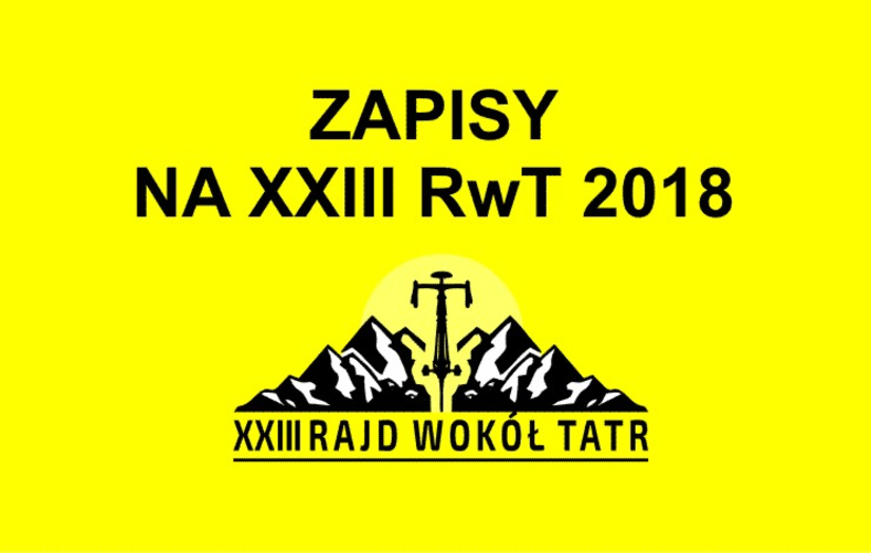 Zapisy na XXIII RwT 2018 ruszą w 2018 roku